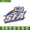 Stephen F. Austin logo embroidery design, NCAA embroidery, Sport embroidery, Embroidery design, Logo sport embroidery.jpg