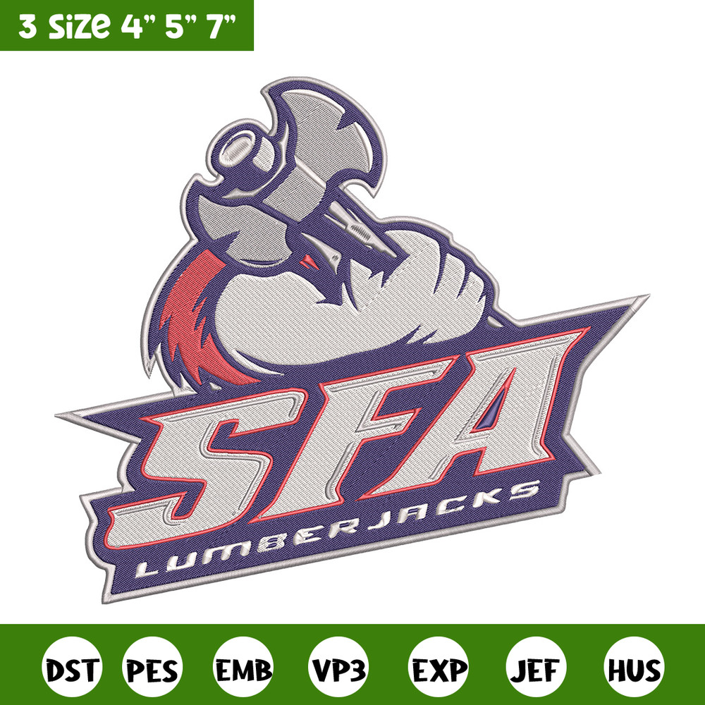 Stephen F. Austin logo embroidery design, NCAA embroidery, Sport embroidery,Logo sport embroidery,Embroidery design.jpg