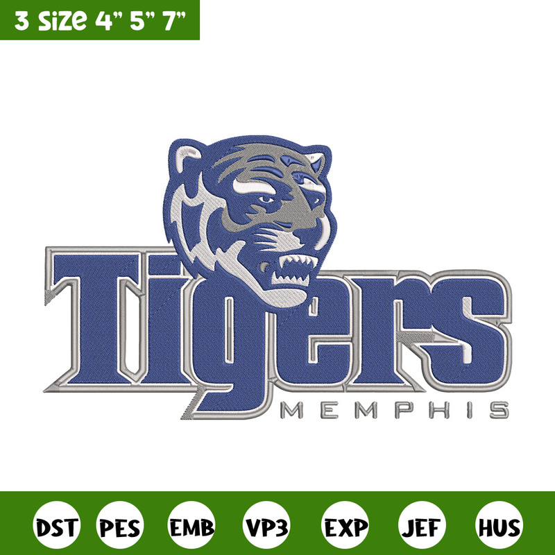 Tigers Memphis logo embroidery design, NCAA embroidery, Sport embroidery,Logo sport embroidery,Embroidery design.jpg