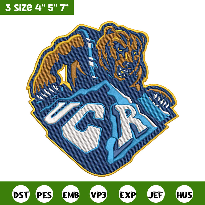 UC Riverside logo embroidery design, NCAA embroidery,Sport embroidery, Embroidery design, Logo sport embroidery.jpg