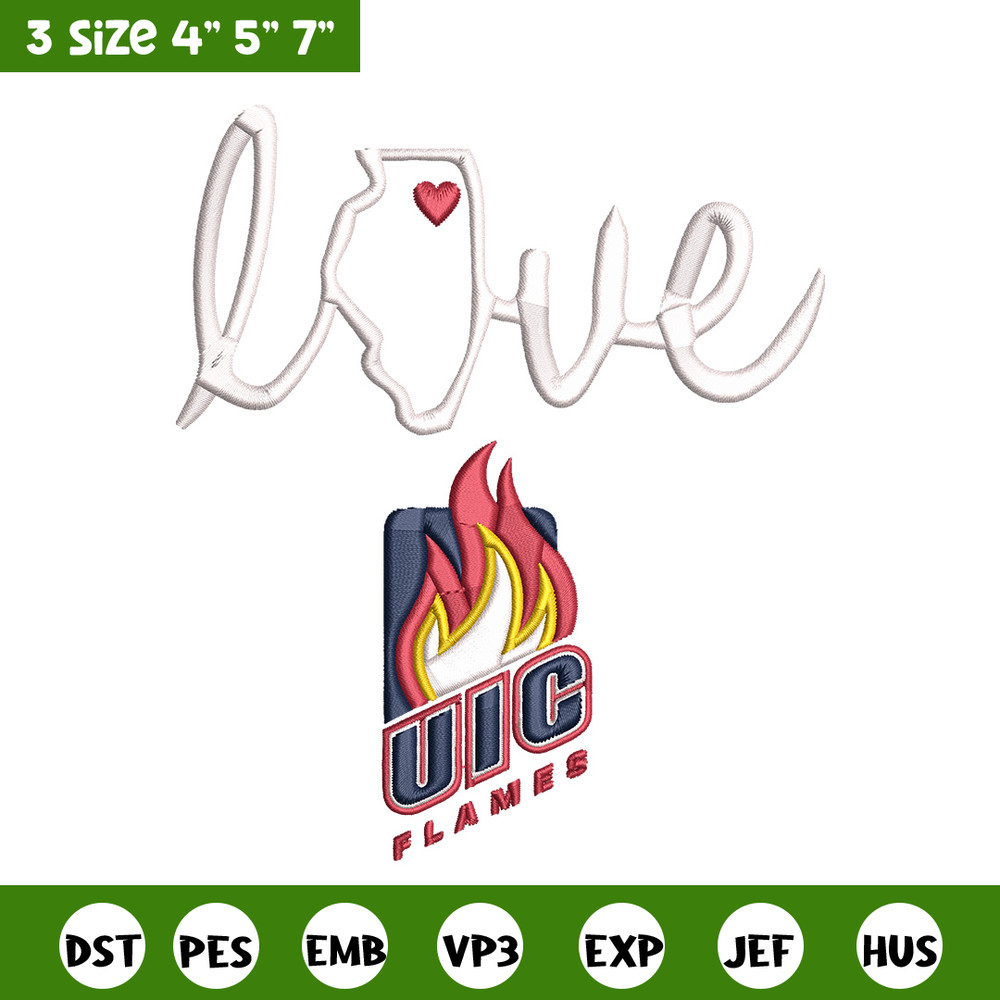 UIC Flames Logo embroidery design, NCAA embroidery, Sport embroidery,Embroidery design,Logo sport embroidery.jpg