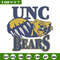 UNC Bears logo embroidery design, NCAA embroidery, Sport embroidery,Logo sport embroidery,Embroidery design.jpg