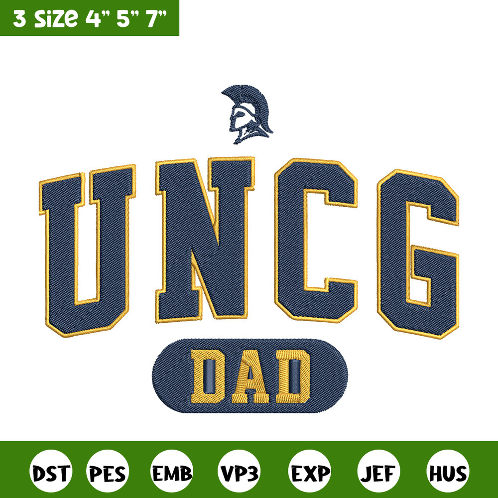 UNC Greensboro Logo embroidery design, NCAA embroidery, Sport embroidery,Logo sport embroidery,Embroidery design.jpg