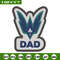 Uncw dad logo embroidery design, NCAA embroidery,Sport embroidery,Logo sport embroidery,Embroidery design.jpg