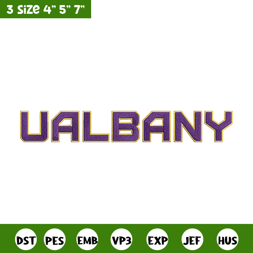 University at Albany logo embroidery design, NCAA embroidery, Sport embroidery, logo sport embroidery, Embroidery design.jpg