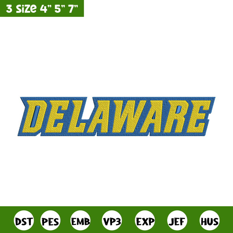 University of Delaware logo embroidery design, NCAA embroidery, Embroidery design,Logo sport embroidery,Sport embroidery.jpg