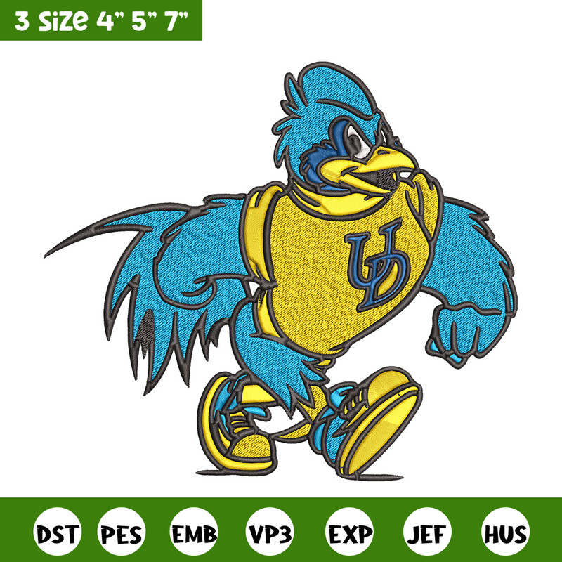 University of Delaware logo embroidery design, NCAA embroidery, Sport embroidery,logo sport embroidery,Embroidery design.jpg