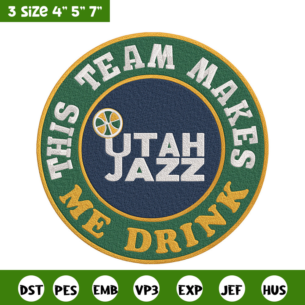 Utah Jazz logo embroidery design, NBA embroidery,Sport embroidery,Embroidery design, Logo sport embroidery..jpg