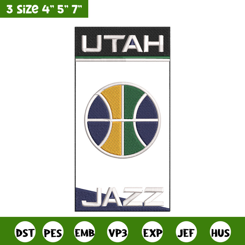 Utah Jazz logo embroidery design,NBA embroidery, Sport embroidery, Embroidery design, Logo sport embroidery.jpg