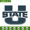 Utah State logo embroidery design, NCAA embroidery,Sport embroidery,Logo sport embroidery,Embroidery design.jpg