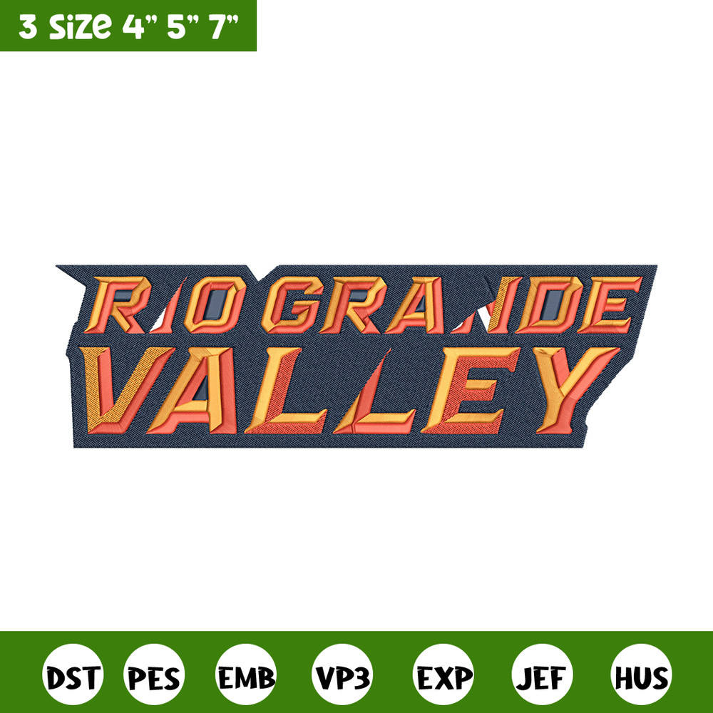 UTRGV Vaqueros logo embroidery design, NCAA embroidery, Embroidery design,Logo sport embroidery,Sport embroidery.jpg