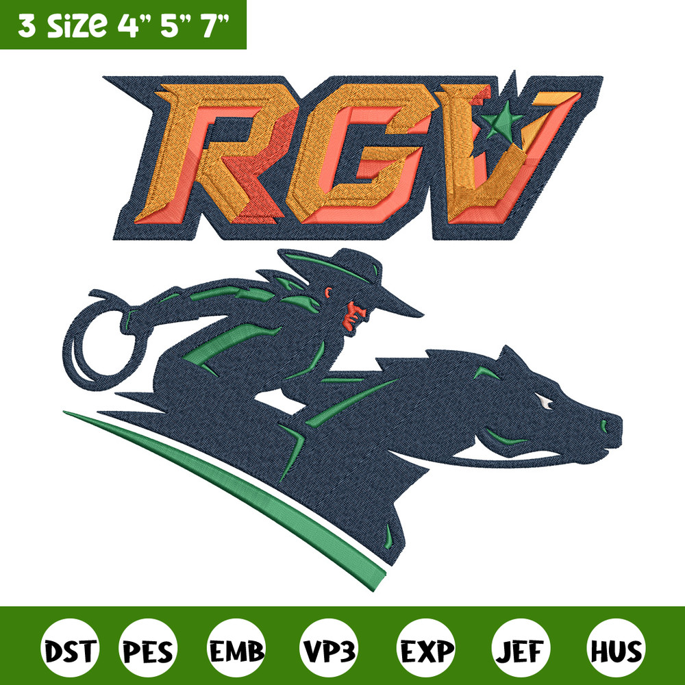 UTRGV Vaqueros logo embroidery design, Sport embroidery, logo sport embroidery,Embroidery design, NCAA embroidery..jpg