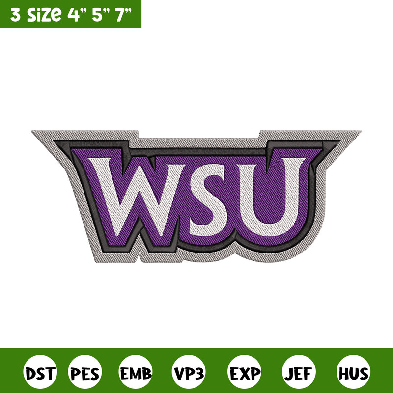 Weber State logo embroidery design, NCAA embroidery, Embroidery design,Logo sport embroidery,Sport embroidery.jpg