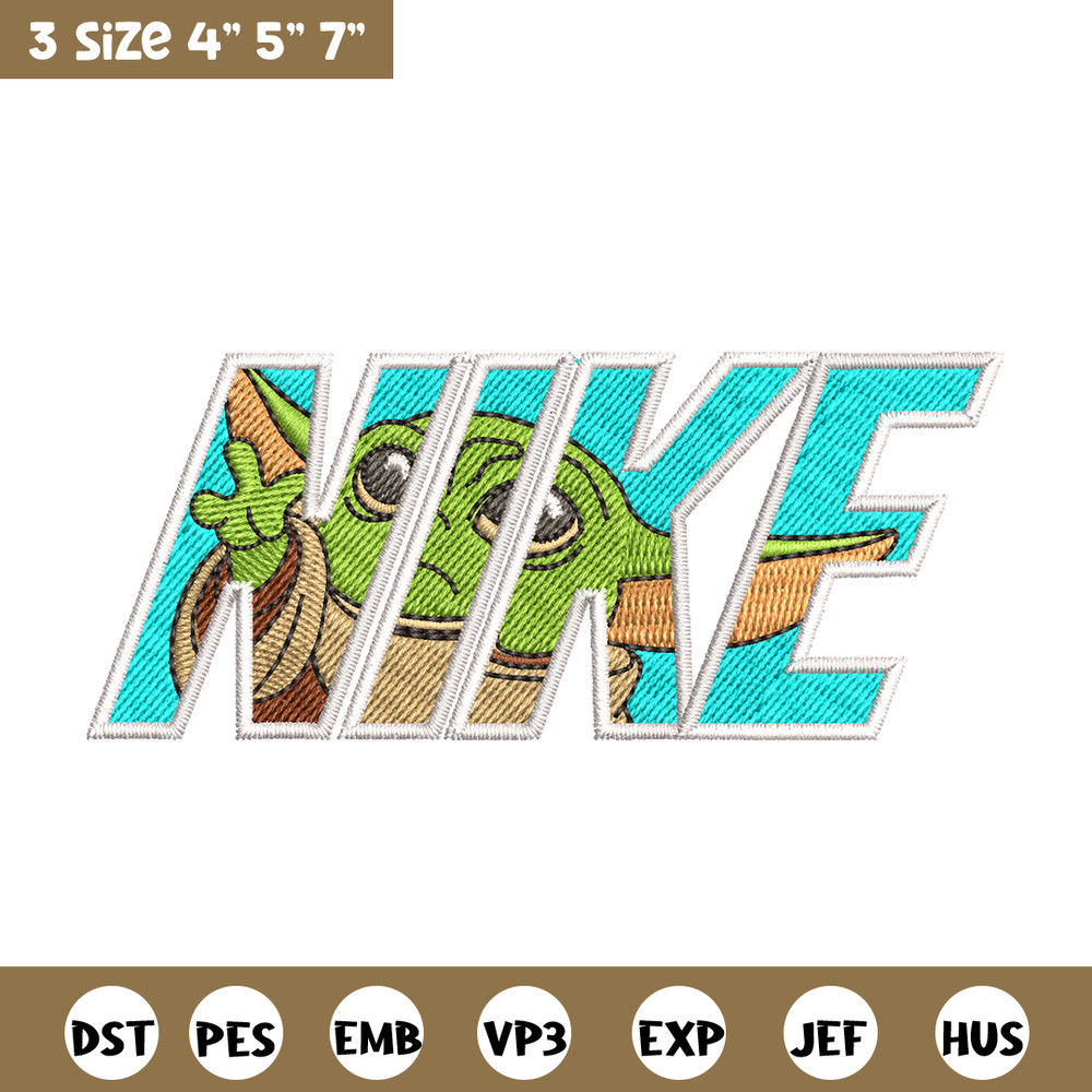 baby yota Nike embroidery design, baby yota embroidery, Nike design, logo design, logo shirt, Digital download.jpg