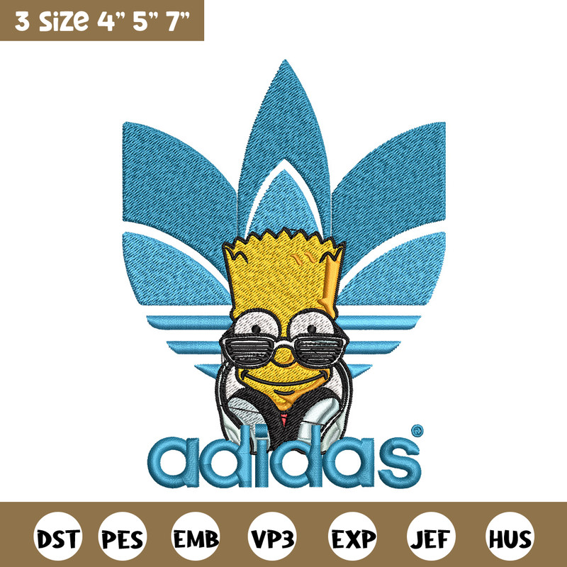 Bart simpson adidas Embroidery Design,Adidas Embroidery, Brand Embroidery, Embroidery File, Logo shirt, Digital download.jpg
