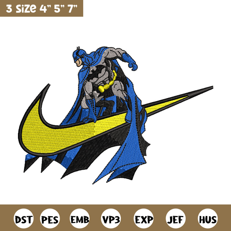 Batman Nike Logo embroidery design, Batman embroidery, Nike design, Logo shirt, movie shirt, digital download.jpg