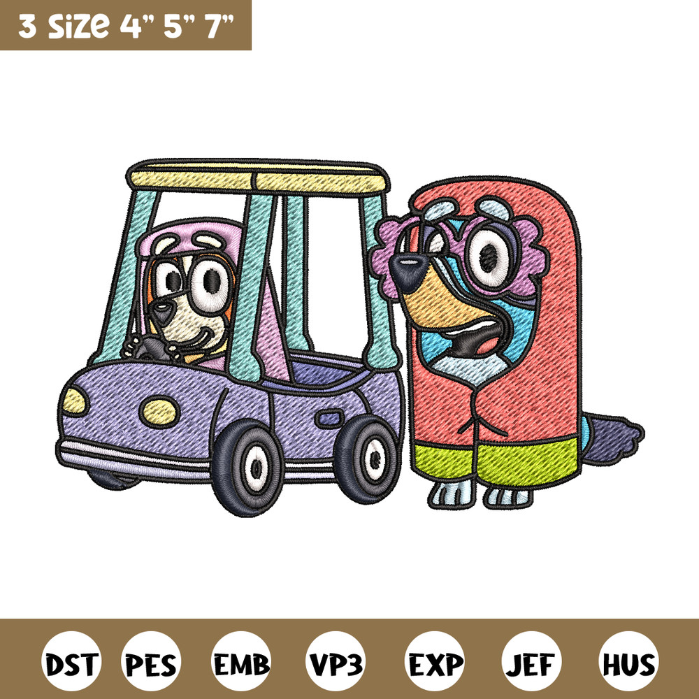 Bluey bingo Embroidery design, Bluey Embroidery, Embroidery File, cartoon design, cartoon shirt, Digital download..jpg