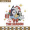 Bluey gift embroidery design, Bluey embroidery, Chrismas design, Embroidery file, Embroidery shirt, Digital download.jpg