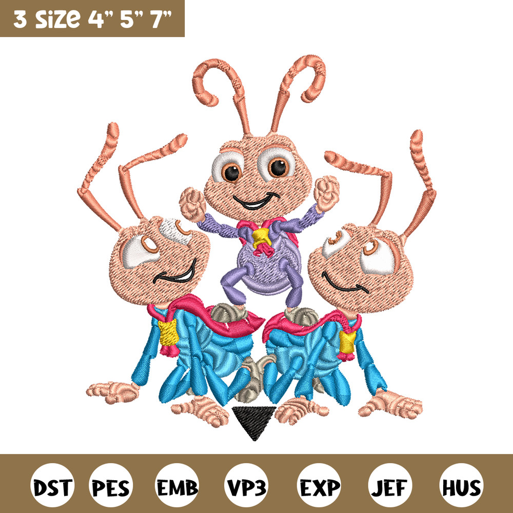 Bug's Life logo Embroidery design, Bug's Life logo Embroidery, cartoon design, Embroidery File, Digital download..jpg