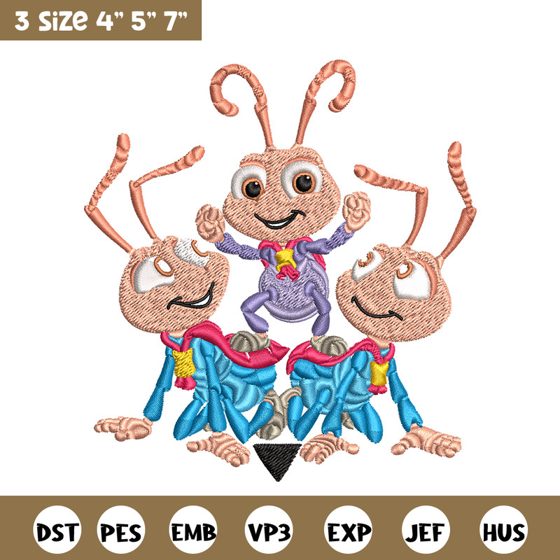 Bug's Life logo Embroidery design, Bug's Life logo Embroidery, cartoon design, Embroidery File, Digital download..jpg