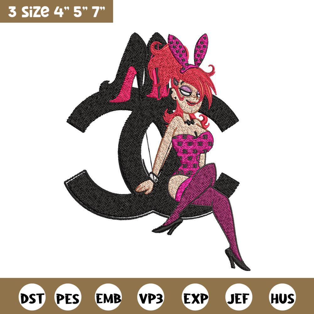 Bunny girl gucci Embroidery Design, Gucci Embroidery, Brand Embroidery, Embroidery File, Logo shirt, Digital download.jpg