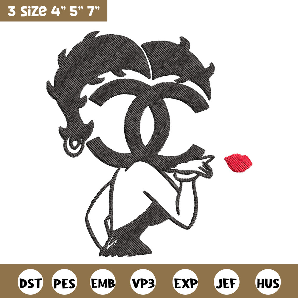 Cartoon girl gucci Embroidery Design, Gucci Embroidery, Brand Embroidery, Embroidery File, Logo shirt, Digital download.jpg