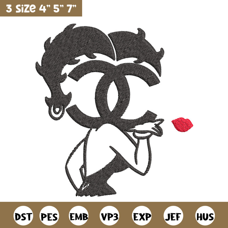 Cartoon girl gucci Embroidery Design, Gucci Embroidery, Brand Embroidery, Embroidery File, Logo shirt, Digital download.jpg