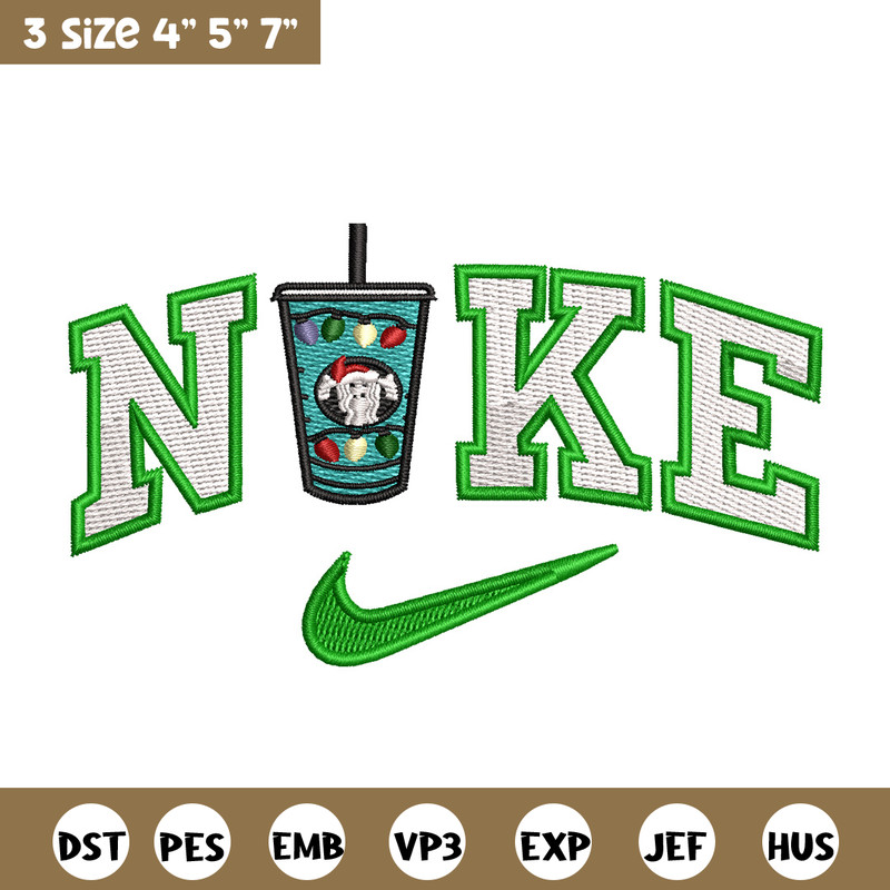 Cup green x nike embroidery design, Cup embroidery, Nike design, Embroidery shirt, Embroidery file, Digital download.jpg