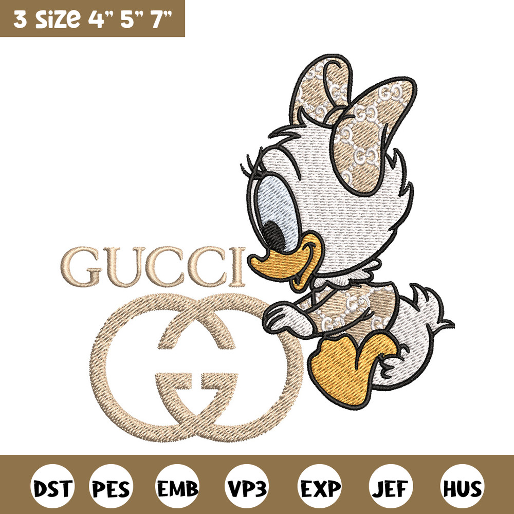 Duck baby Embroidery Design, Gucci Embroidery, Embroidery File, Logo shirt, Sport Embroidery, Digital download.jpg