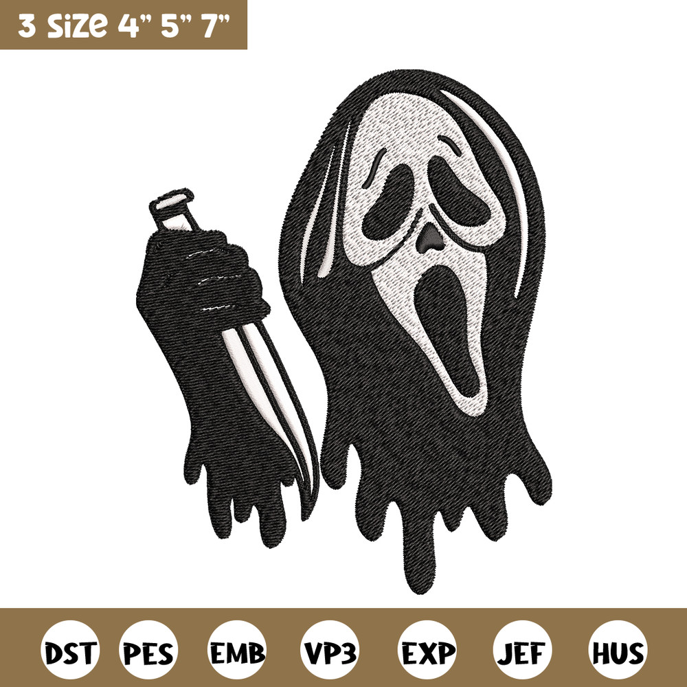 Ghost face knife Embroidery design, Horror Embroidery, Embroidery File, logo design, logo shirt, Digital download..jpg
