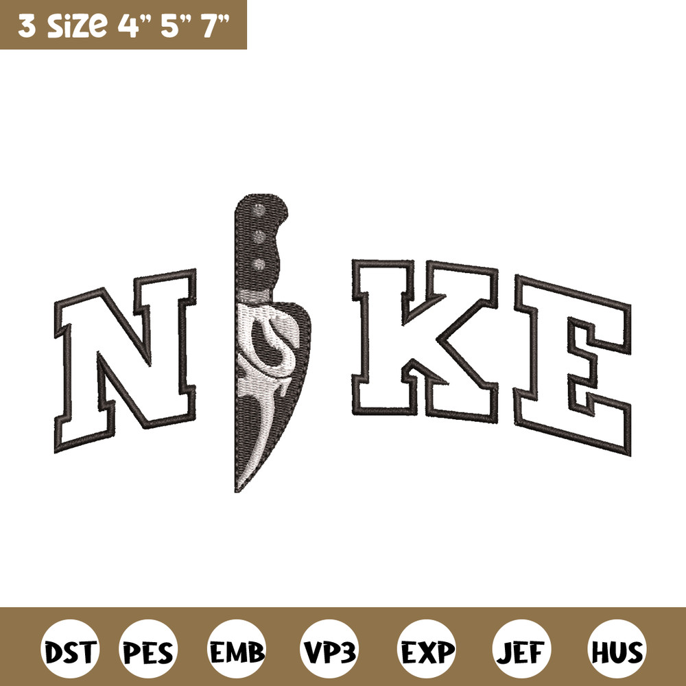 Ghostface knife embroidery design, Ghostface knife embroidery, Nike design, Logo shirt, logo shirt, digital download.jpg