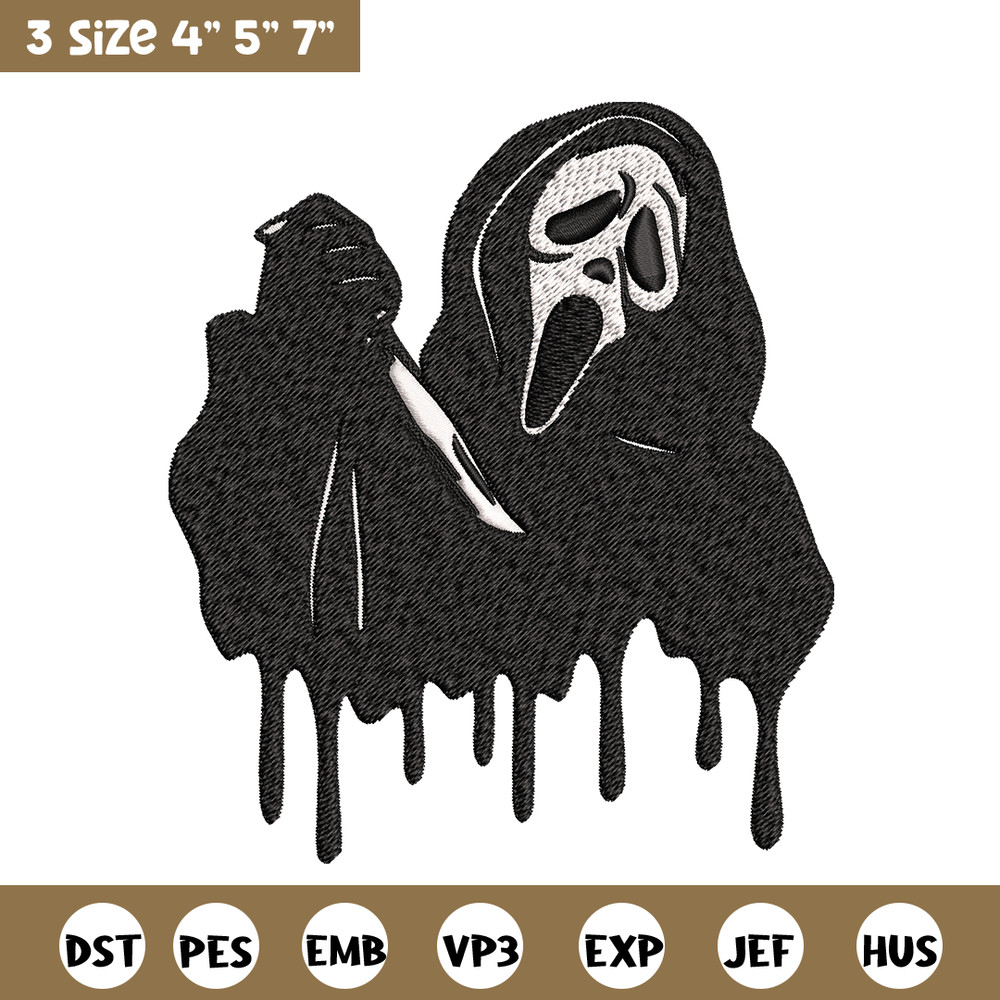 Ghostface knife Embroidery design, Horror Embroidery, Embroidery File, logo design, logo shirt, Digital download..jpg