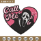Ghostface Scream Embroidery design, Horror Embroidery, Embroidery File, logo design, logo shirt, Digital download..jpg