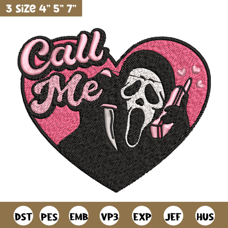 Ghostface Scream Embroidery design, Horror Embroidery, Embroidery File, logo design, logo shirt, Digital download..jpg