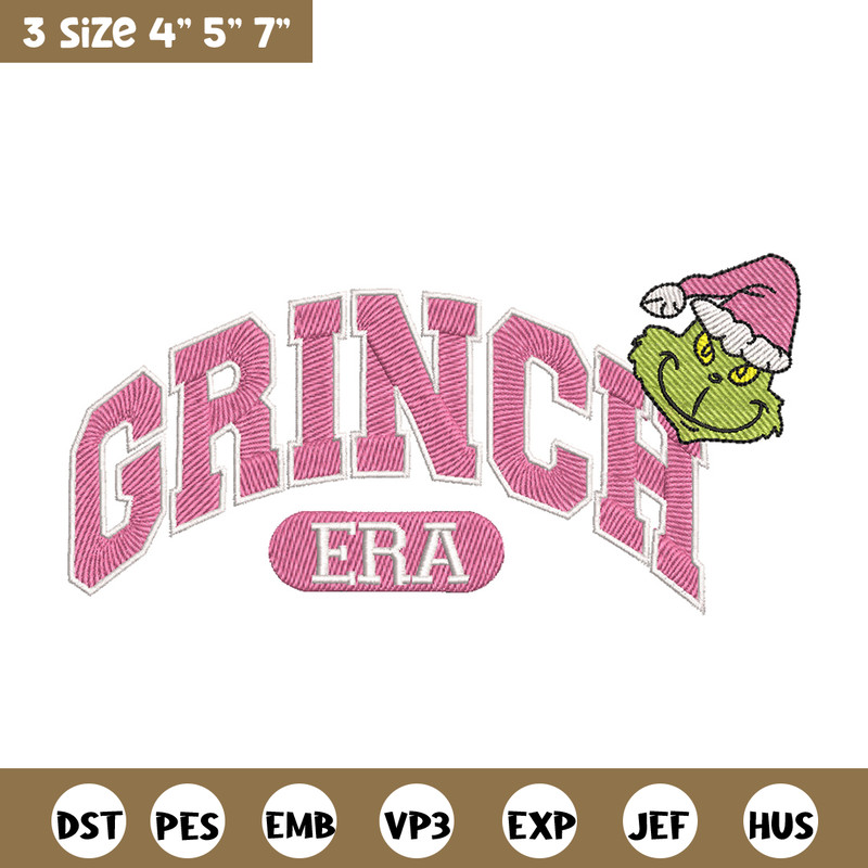Grinch era embroidery design, Grinch embroidery, Chrismas design, Embroidery shirt, Embroidery file, Digital download.jpg