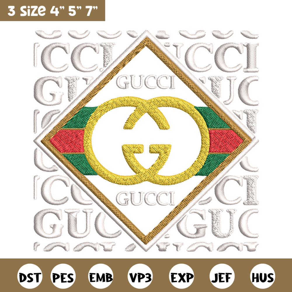 Gucci design Embroidery Design, Gucci Embroidery, Brand Embroidery, Logo shirt, Embroidery File, Digital download.jpg