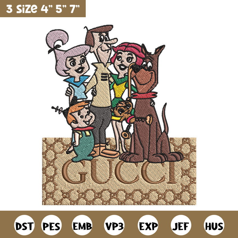 Gucci Jetsons Embroidery design, Gucci Jetsons Embroidery, cartoon design, Embroidery File, Gucci logo, Instant download.jpg