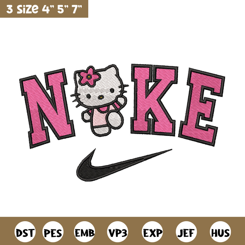 Hello Kitty Nike embroidery design, Hello Kitty embroidery, nike design, logo design, logo shirt, Digital download.jpg