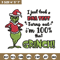 I Just Took A DNA Test Grinch Embroidery design, Grinch christmas Embroidery, Grinch design, Instant download.jpg