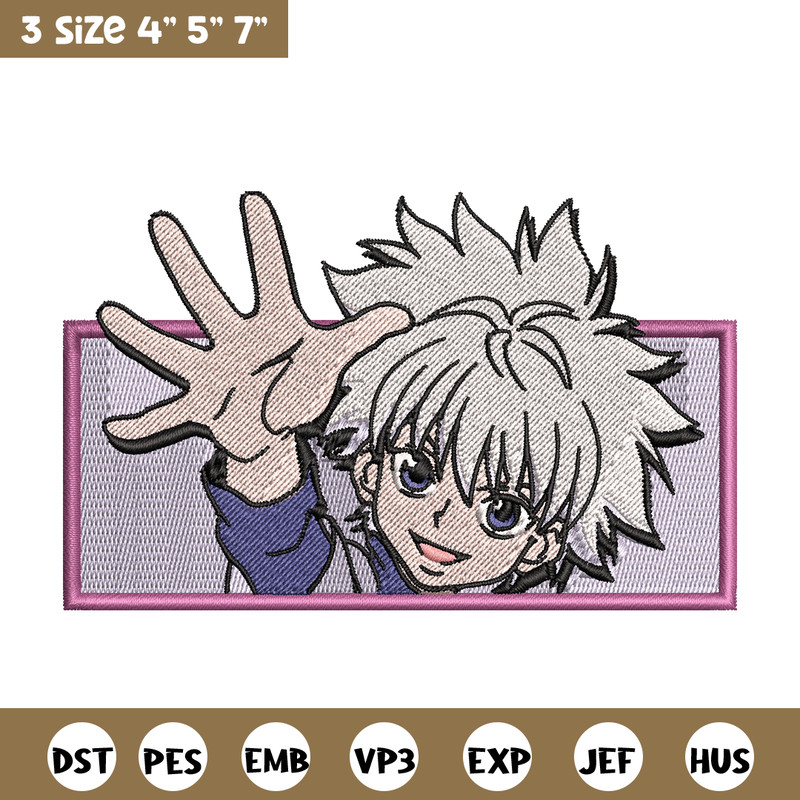 Killua nike embroidery design, Hunter x hunter embroidery, nike design, Logo shirt, anime shirt, digital download.jpg