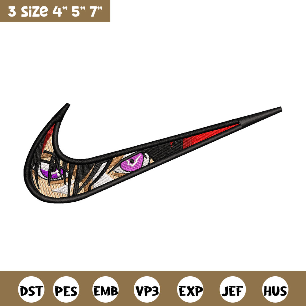 Lelouch vi Britannia Nike embroidery design, anime embroidery, nike design, anime design, anime shirt, Digital download.jpg