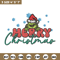 Merry Grinch Embroidery design, Grinch Merry Christmas Embroidery, Grinch design, Embroidery File, Digital download.jpg