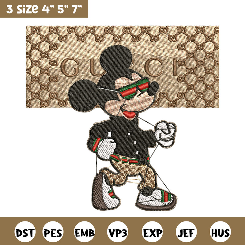 Mickey gucci Embroidery Design, Gucci Embroidery, Embroidery File, Logo shirt,Sport Embroidery, Digital download.jpg
