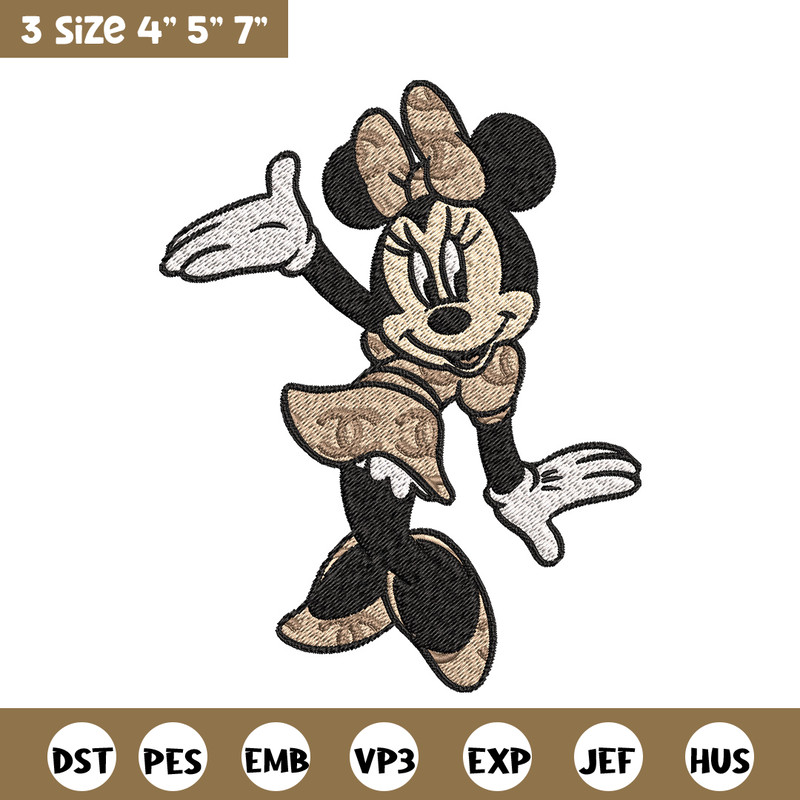 Minnie funny Embroidery Design, Gucci Embroidery, Brand Embroidery, Embroidery File, Logo shirt, Digital download.jpg