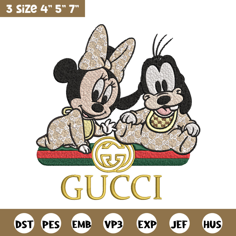 Minnie goofy baby Embroidery Design, Gucci Embroidery, Embroidery File, Logo shirt, Sport Embroidery, Digital download..jpg