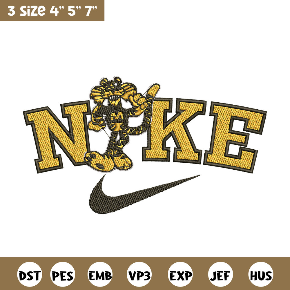 Missouri University embroidery design, Sport embroidery, Nike design, Embroidery file,Embroidery shirt, Digital download.jpg
