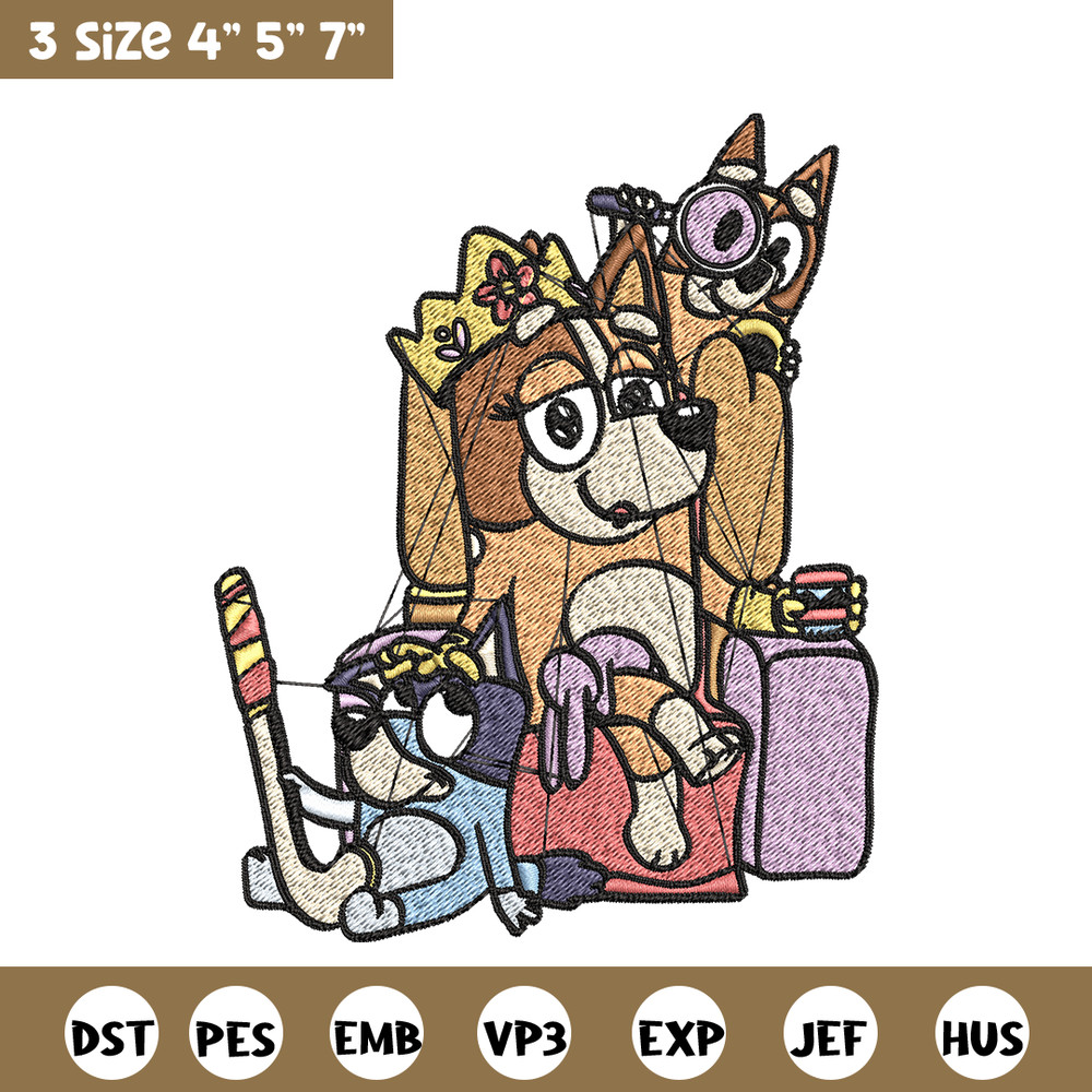 Mum Bluey bingo Embroidery, bluey Embroidery, Embroidery File, cartoon shirt, cartoon design, Digital download..jpg