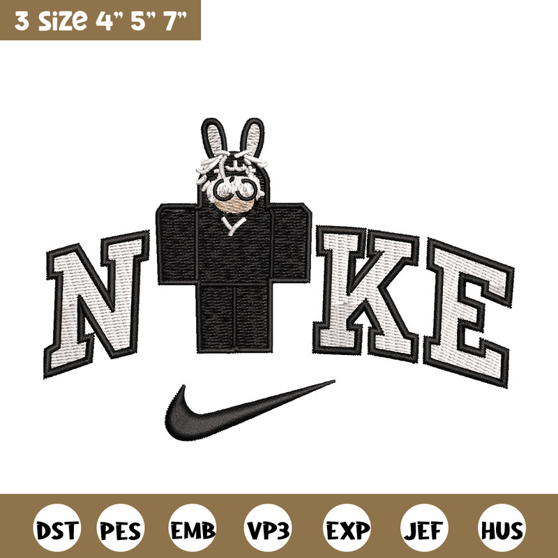 Nike bunny lego embroidery design, Bunny embroidery, Nike design, Embroidery shirt, Embroidery file, Digital download.jpg