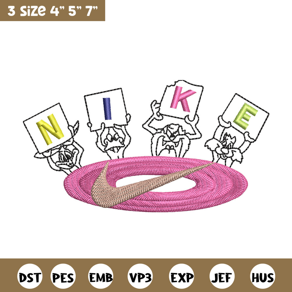 Nike cartoon embroidery design, Cartoon embroidery, Nike design, Embroidery shirt, Embroidery file, Digital download.jpg