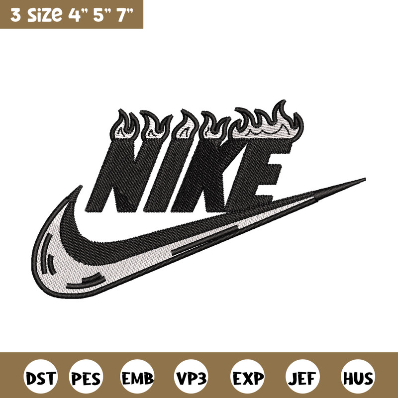 Nike flame embroidery design, Flame embroidery, Nike design, Embroidery shirt, Embroidery file, Digital download.jpg